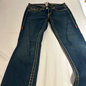 Crystal, true religion blue jeans